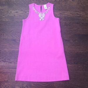 J. Crewcut pink dress with jeweled  embellishment
